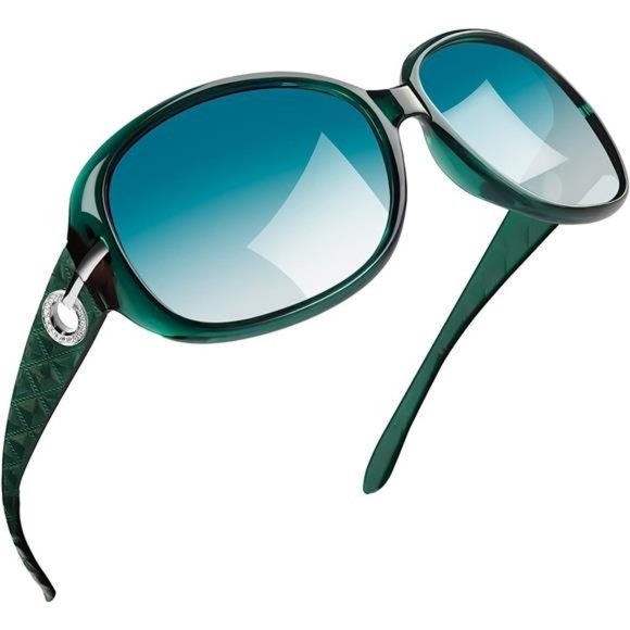 Accessories - Polarized Sunglasses Womens Trendy A09-clear Green/Green Gradient